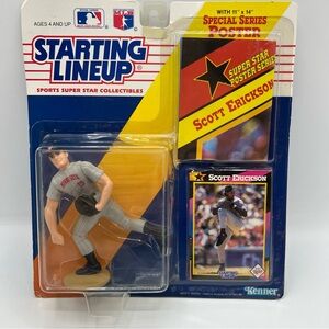 1992 Scott Erickson Kenner‎ Starting Lineup Minnesota Twins Action Figure Card